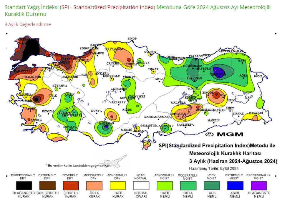 Konya, geçen ay yağışların yüzde 100 arttığı iller arasına girdi 16